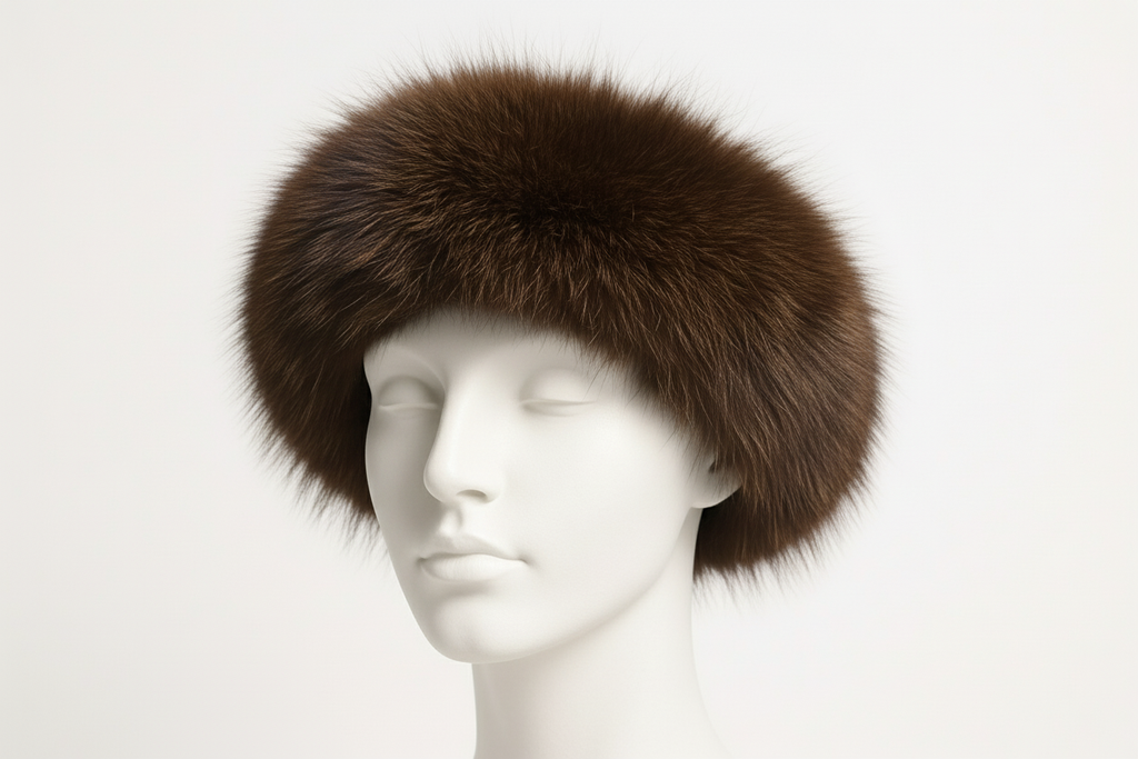 Bandeau marron chocolat face