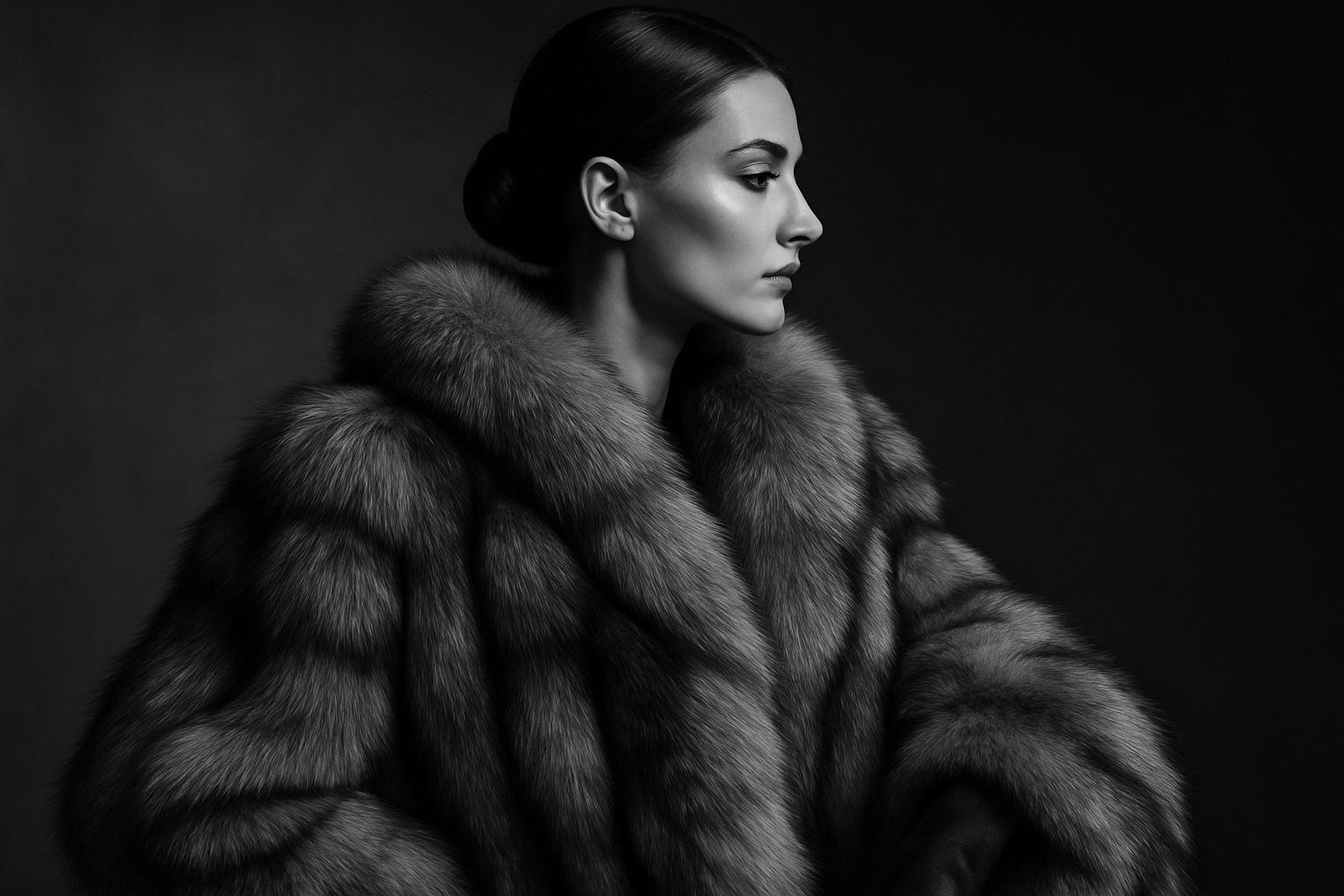 Portrait noir et blanc